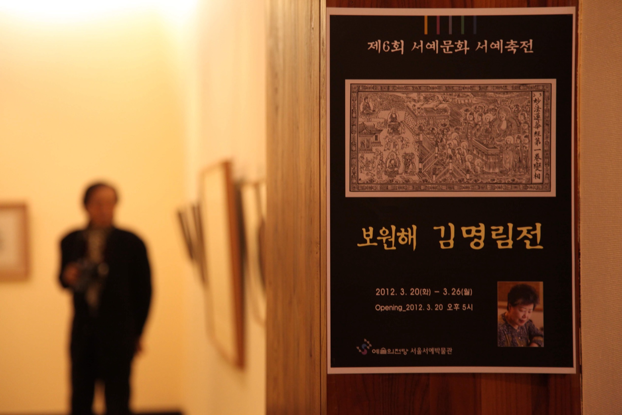 전시 포스터 — 「보원해 김명림전」